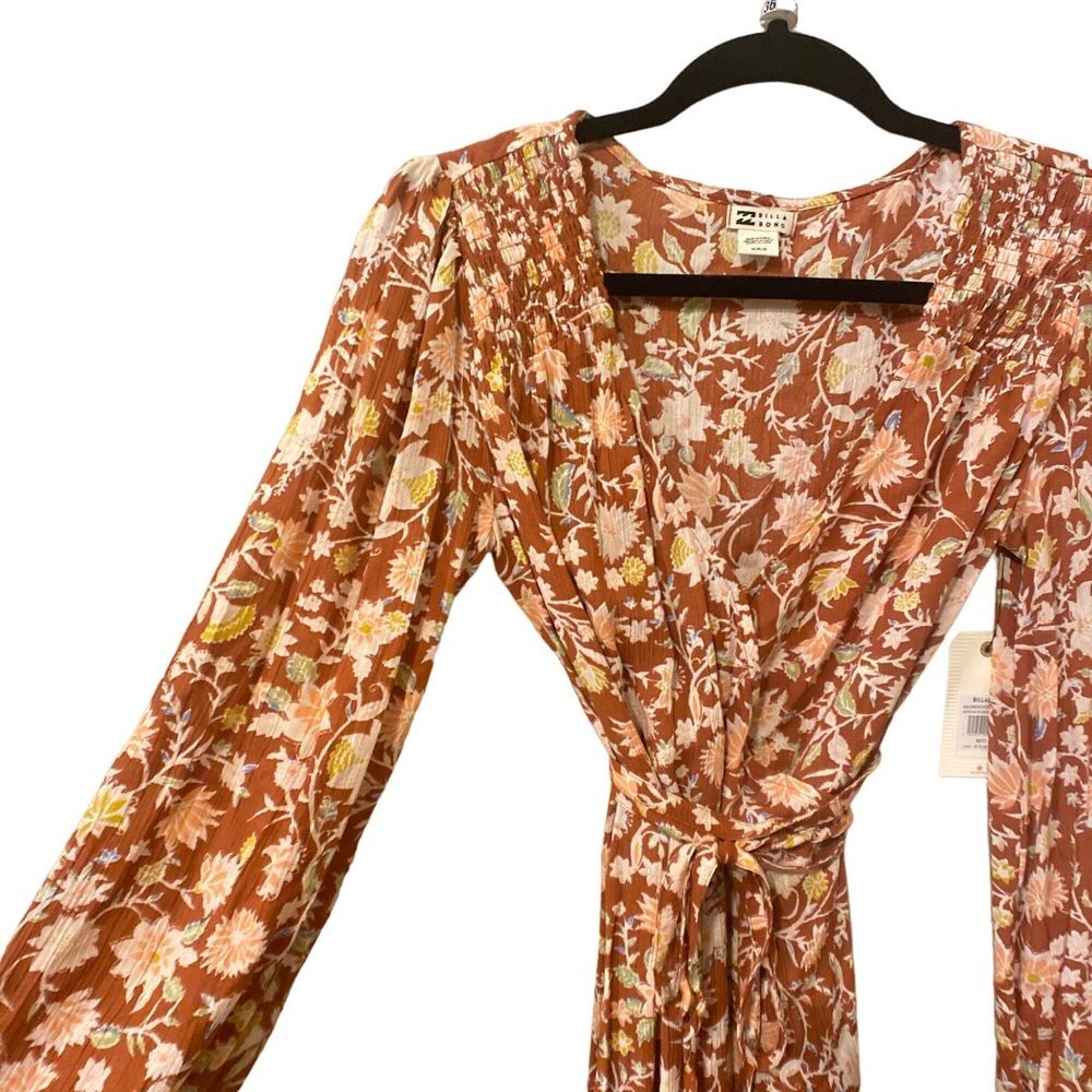 NWT BILLABONG Spring Romance Mini Wrap Dress, size Medium/10 - Picture 3 of 7